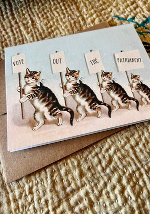 Vote Out the Patriarchy Card