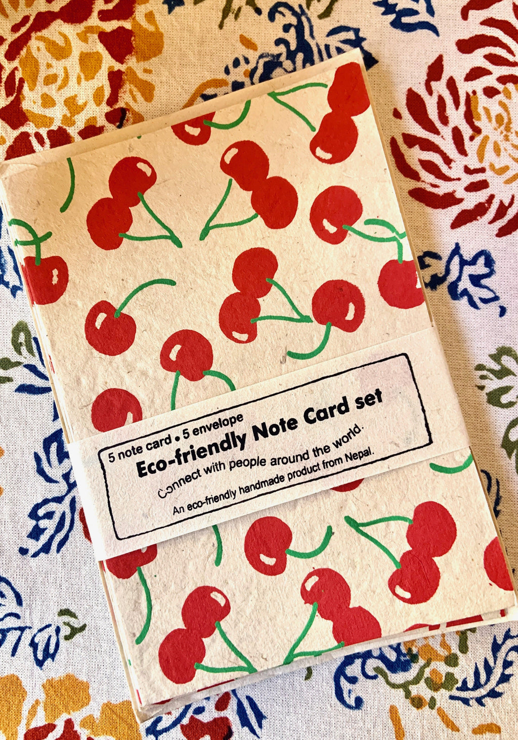 Set of Cherry Notecards