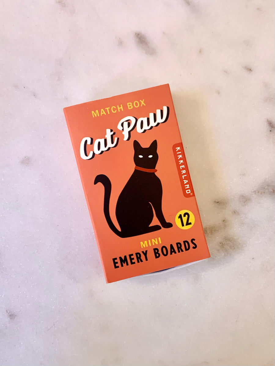 Kikkerland Cat Paw Match Box Emery Boards