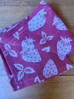 Strawberry Patch Jacquard Towel