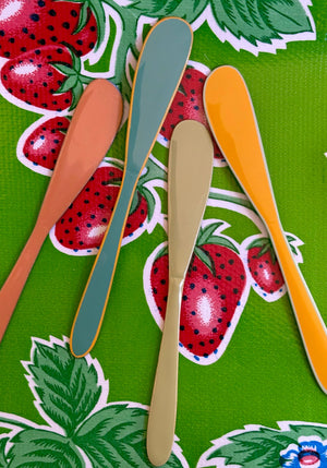 Enameled Stainless Steel Canape Knives