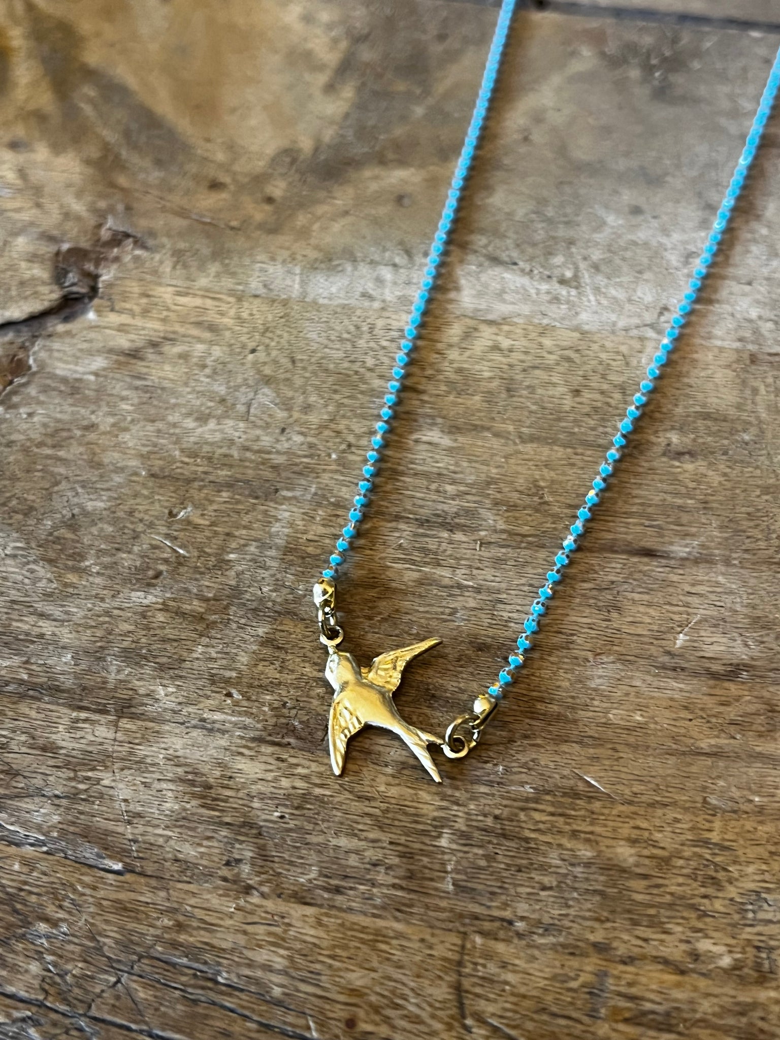 Golden Swallow Necklace