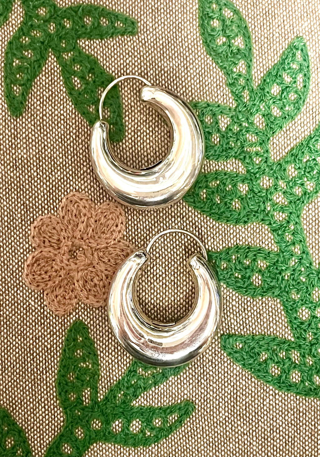 Federico Jimenez Sterling Silver Hoops