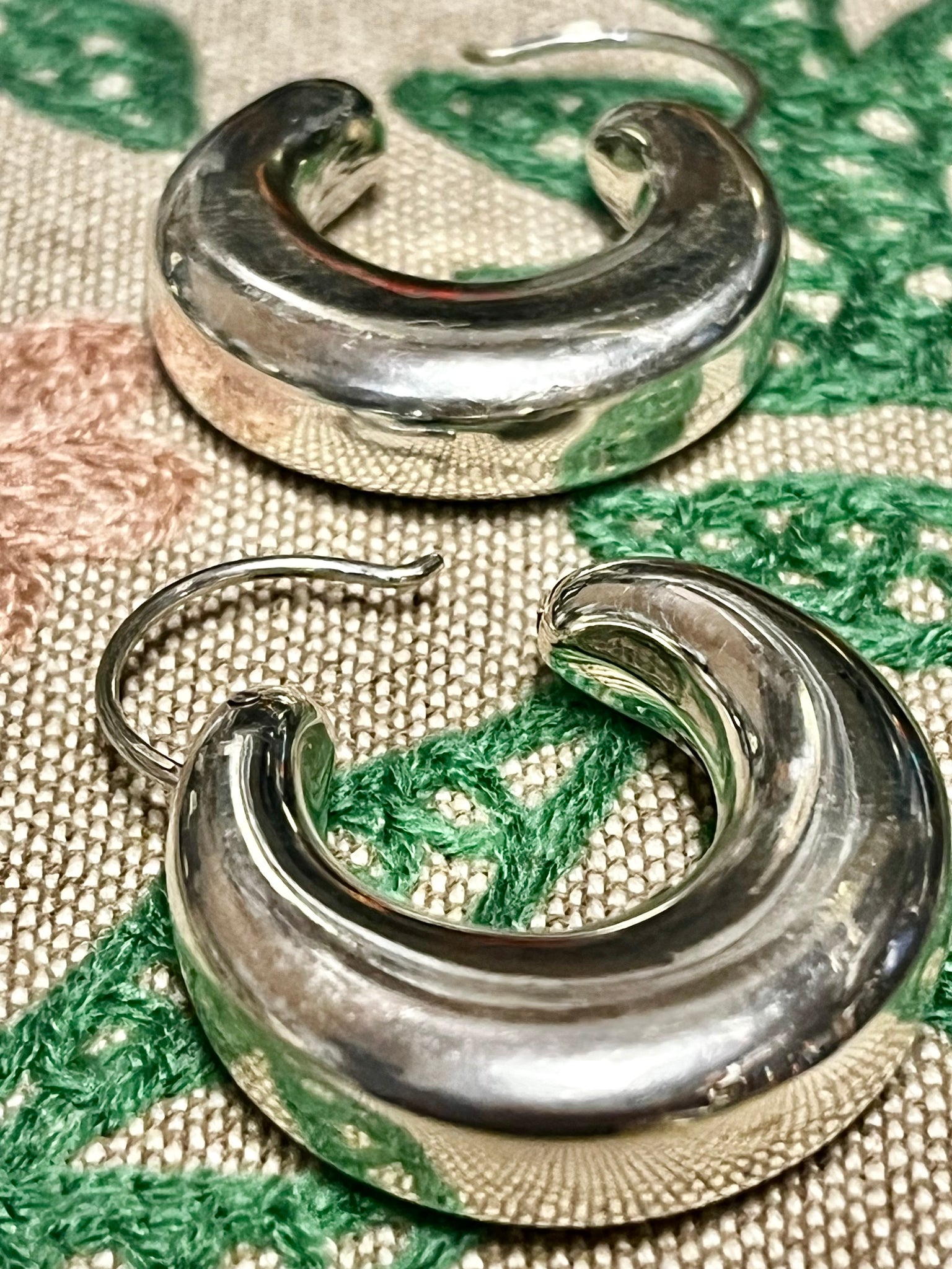 Federico Jimenez Sterling Silver Hoops