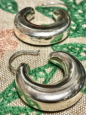 Federico Jimenez Sterling Silver Hoops