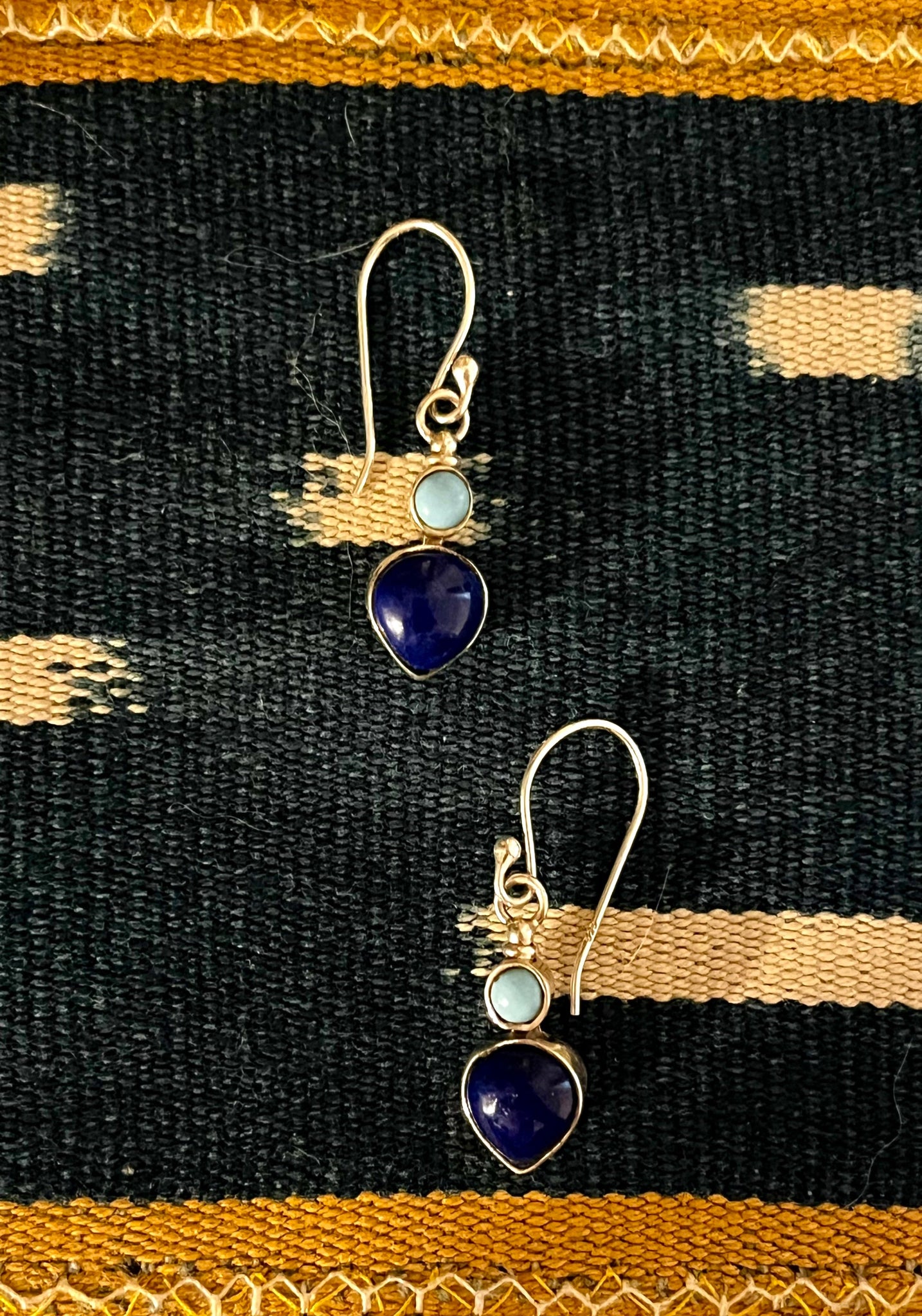 Turquoise and Lapis Earring