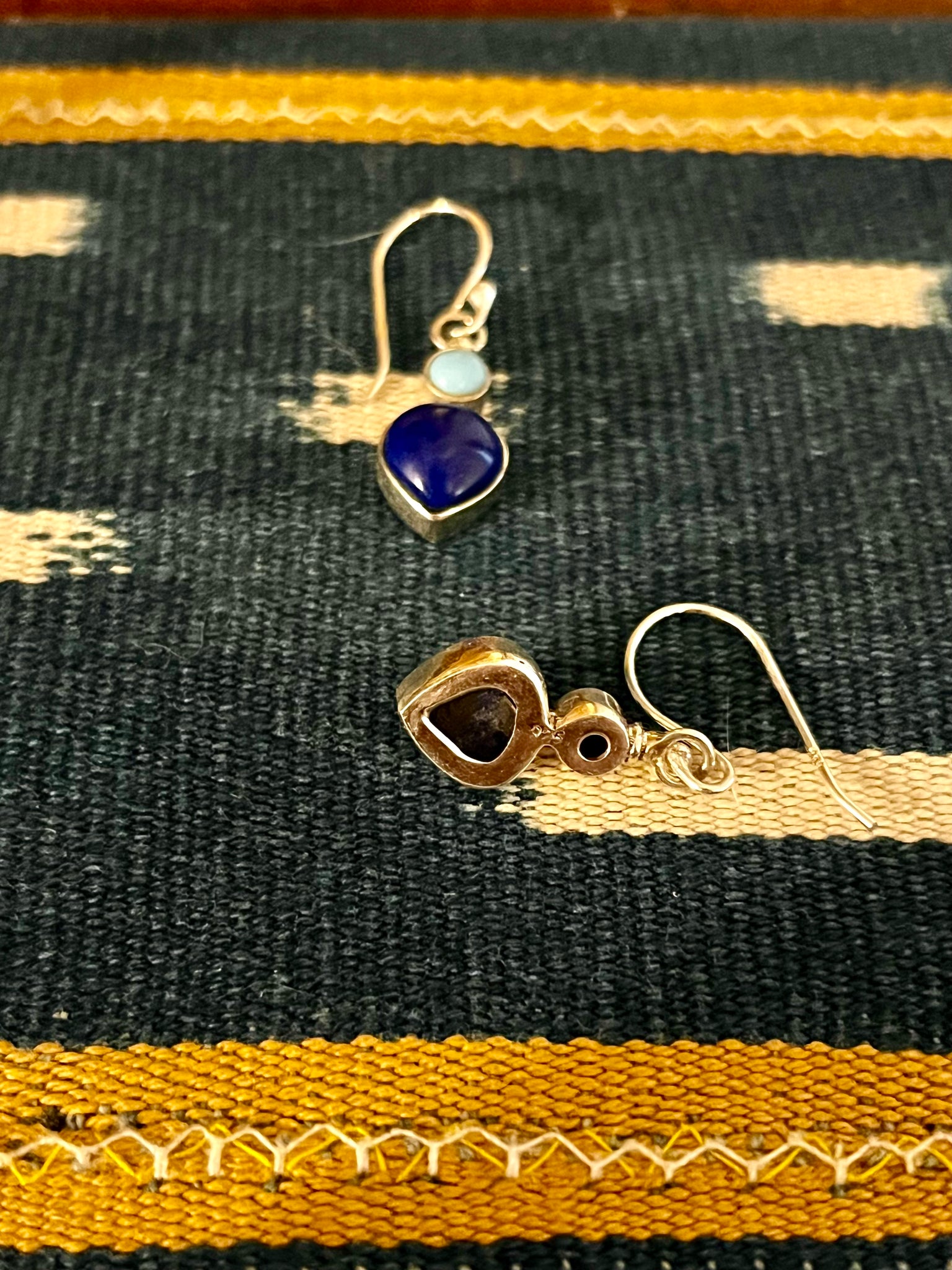 Turquoise and Lapis Earring