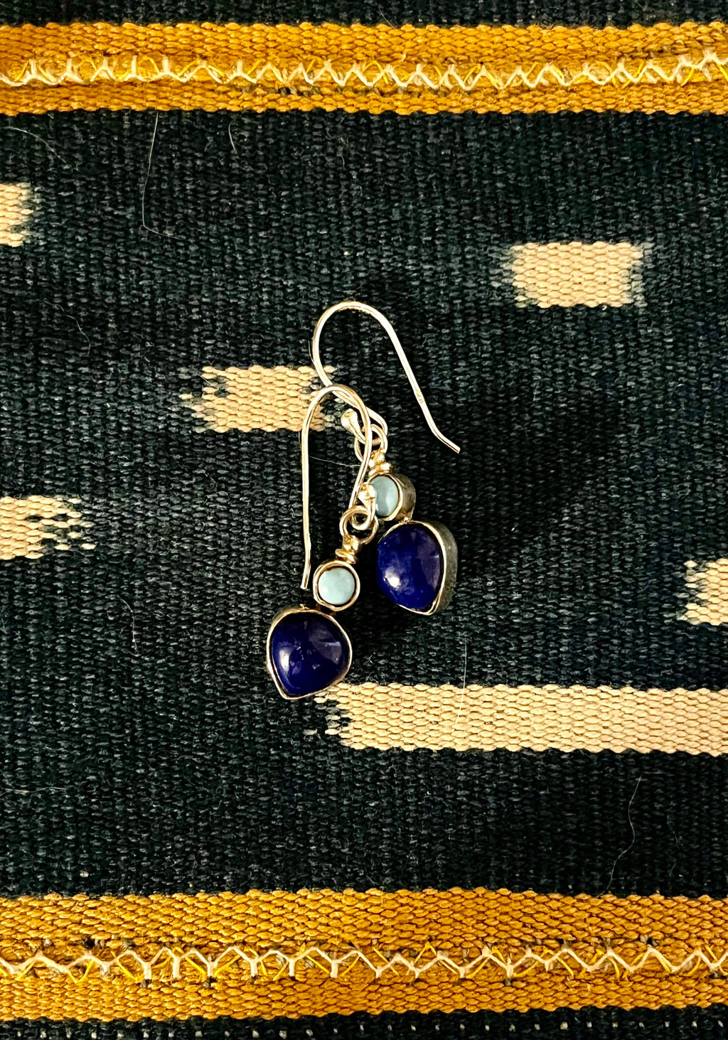 Turquoise and Lapis Earring