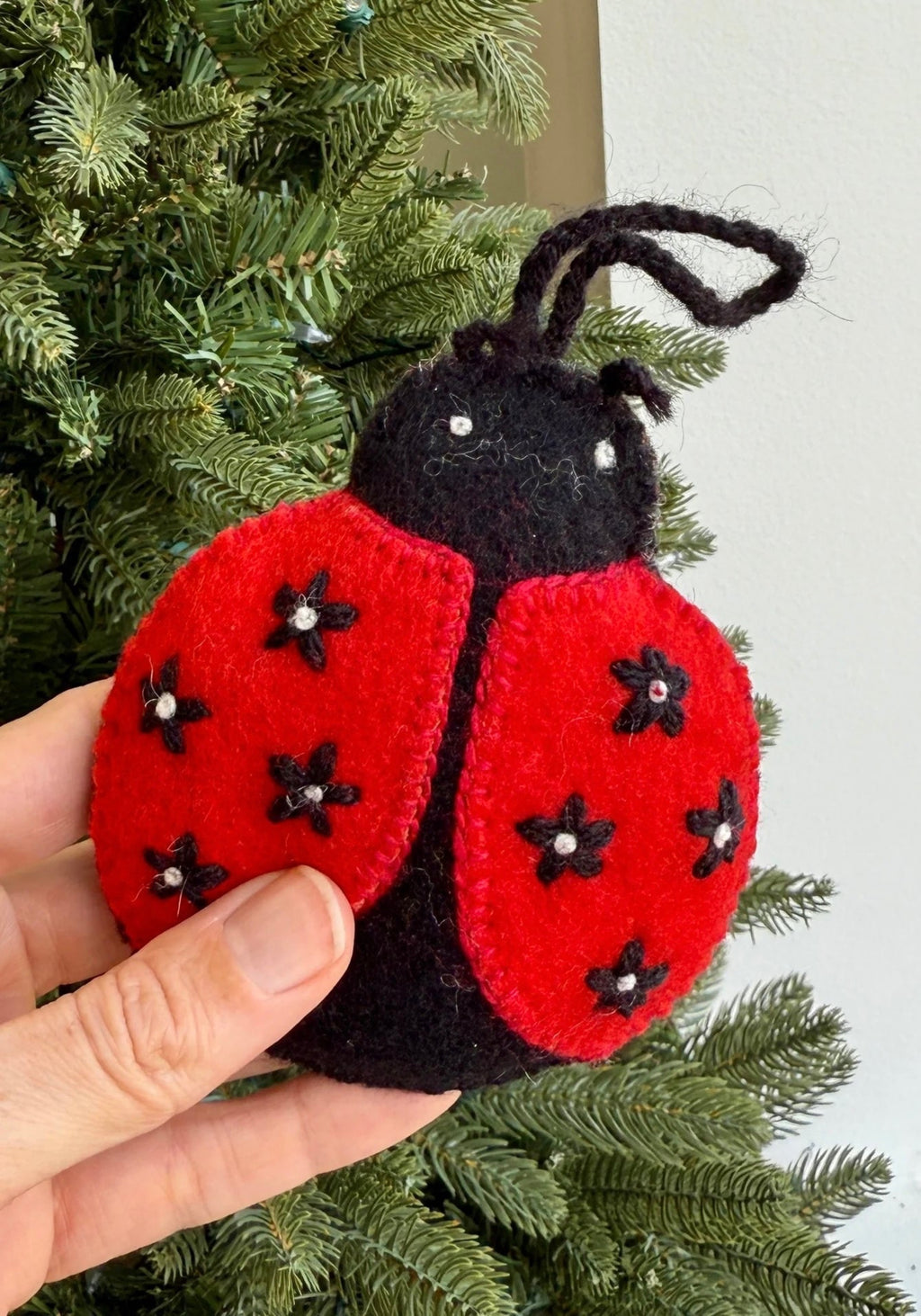 Felt Ladybug Ornament