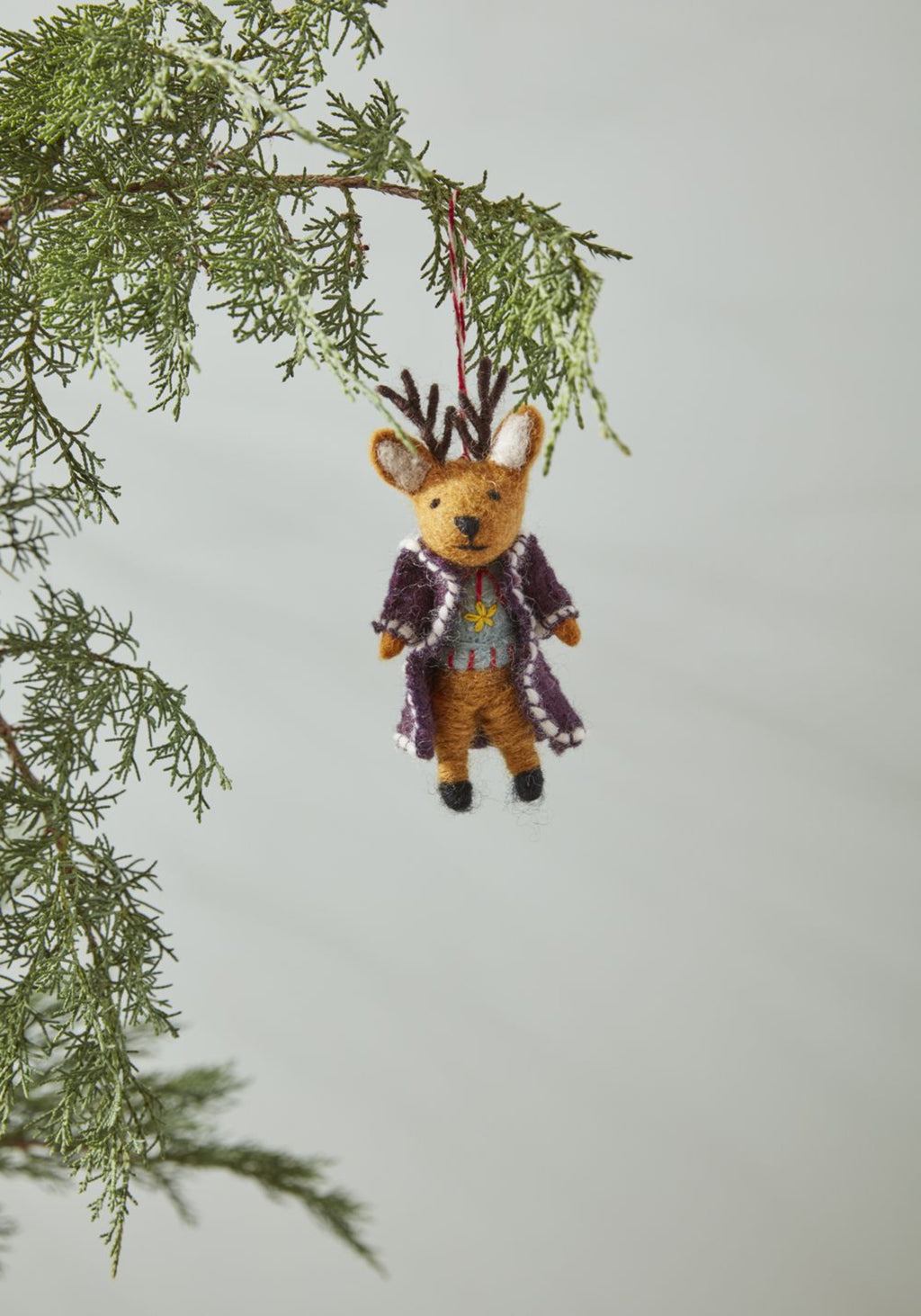 Reindeer in Coat Ornament