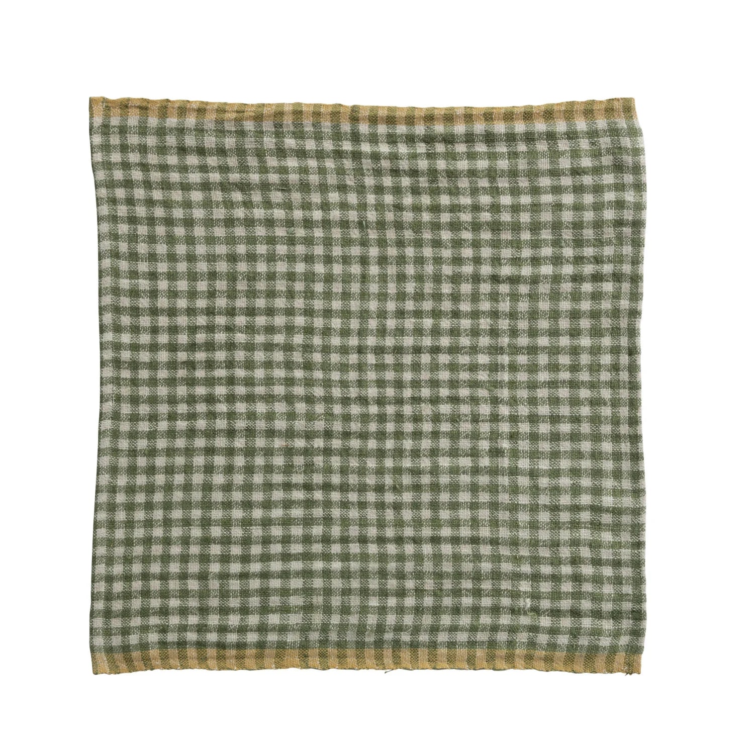 Woven Linen Gingham Napkin Set
