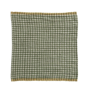 Woven Linen Gingham Napkin Set