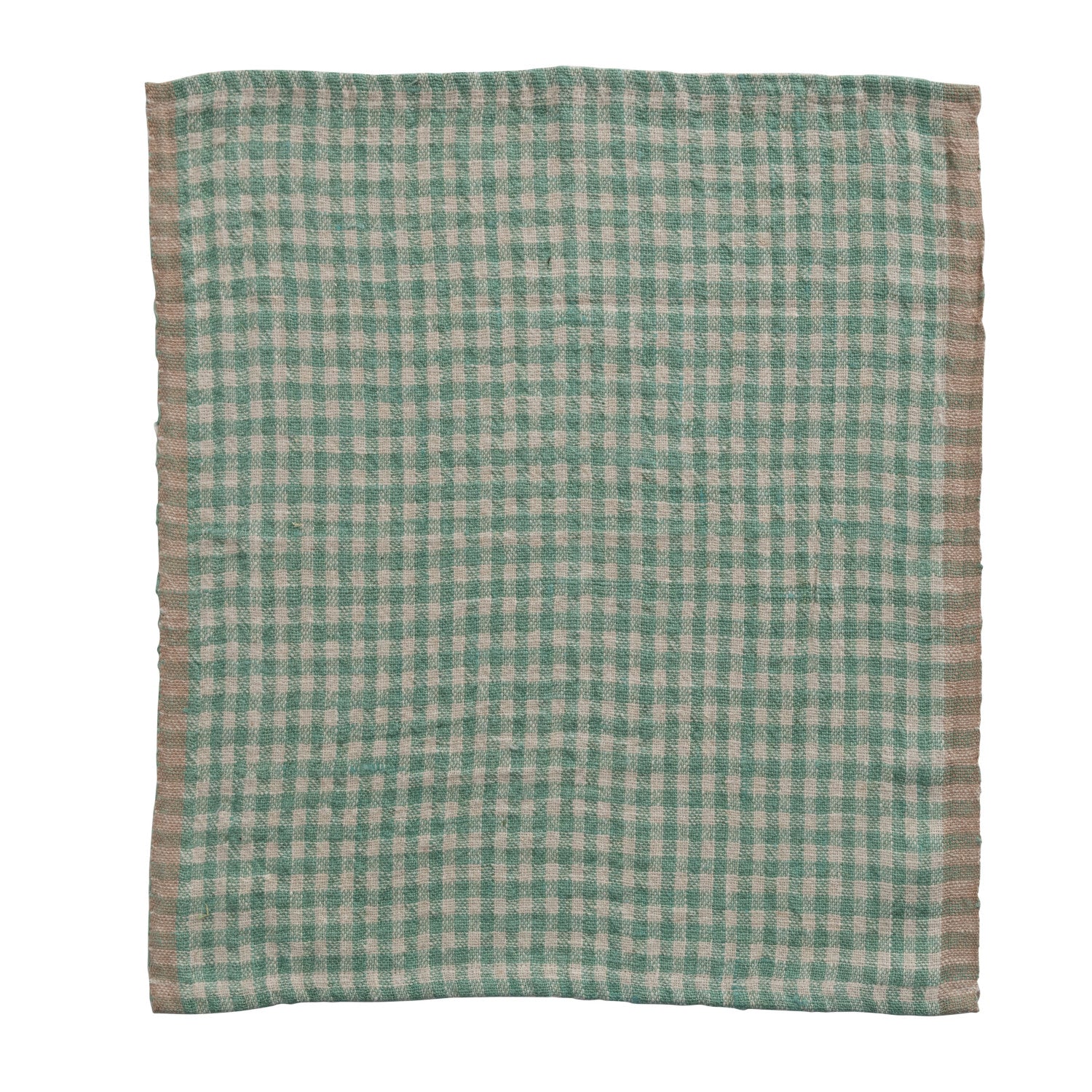 Woven Linen Gingham Napkin Set