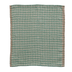 Woven Linen Gingham Napkin Set