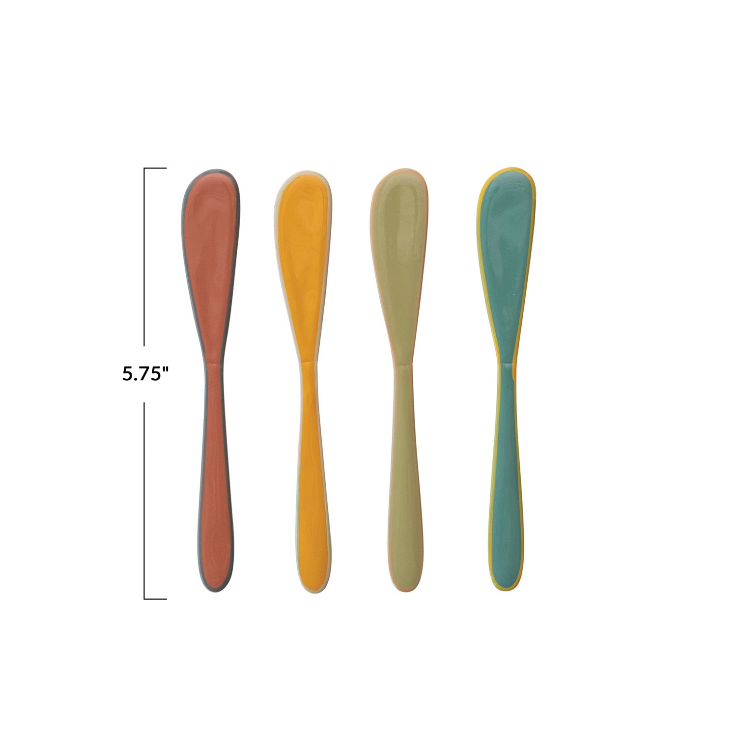 Enameled Stainless Steel Canape Knives