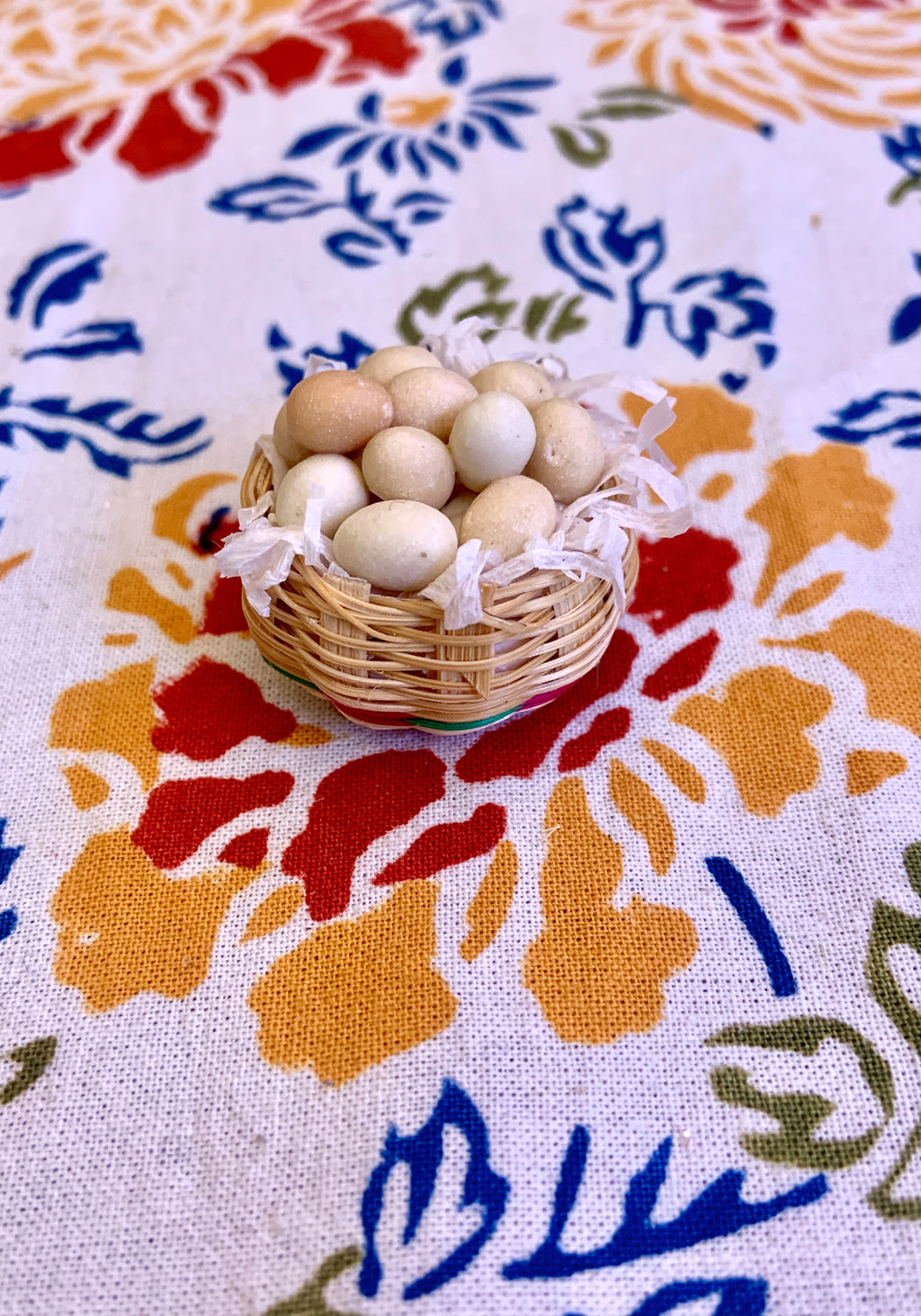 Miniature Basket of Eggs