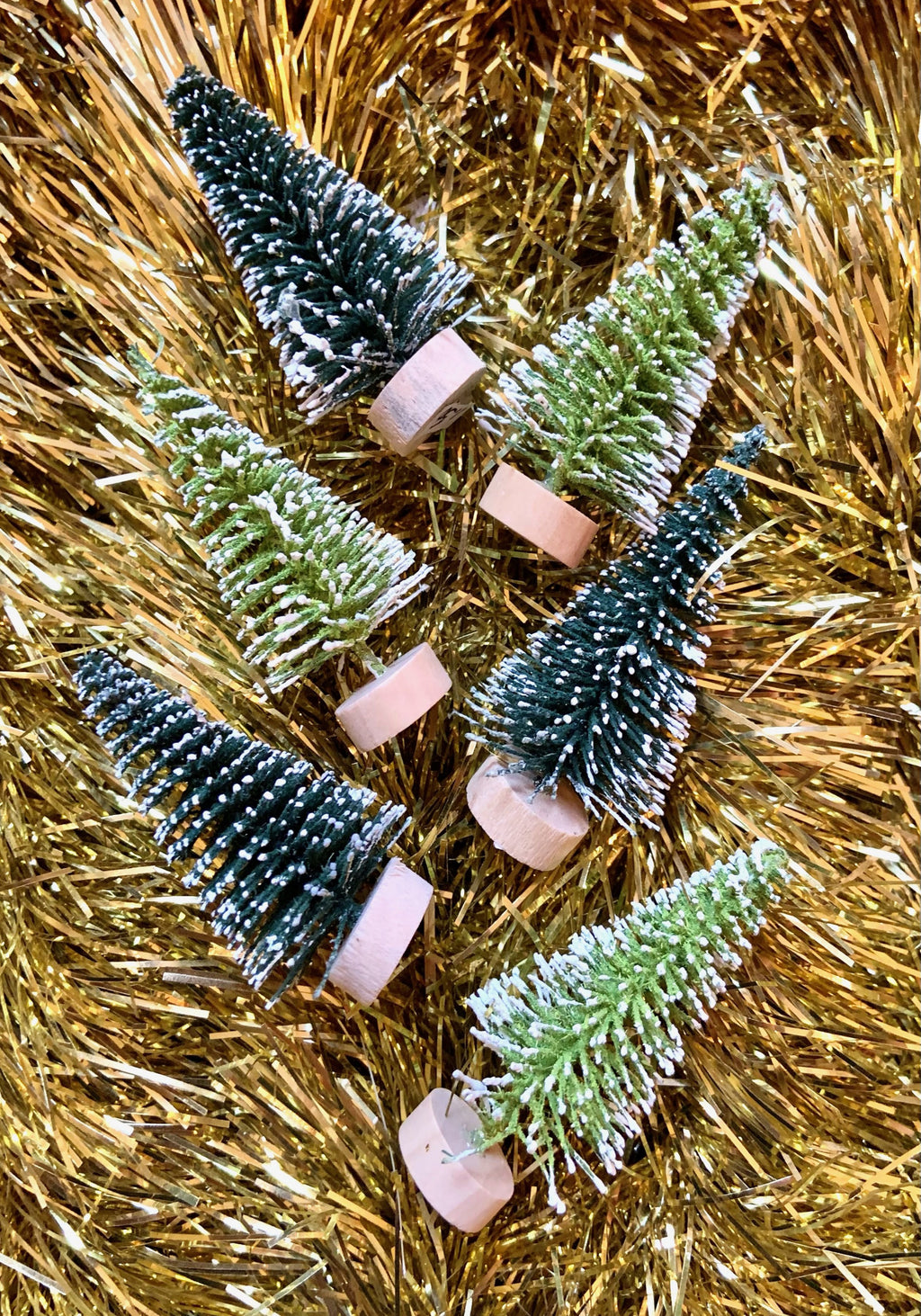 Set of Six Tiny Trees