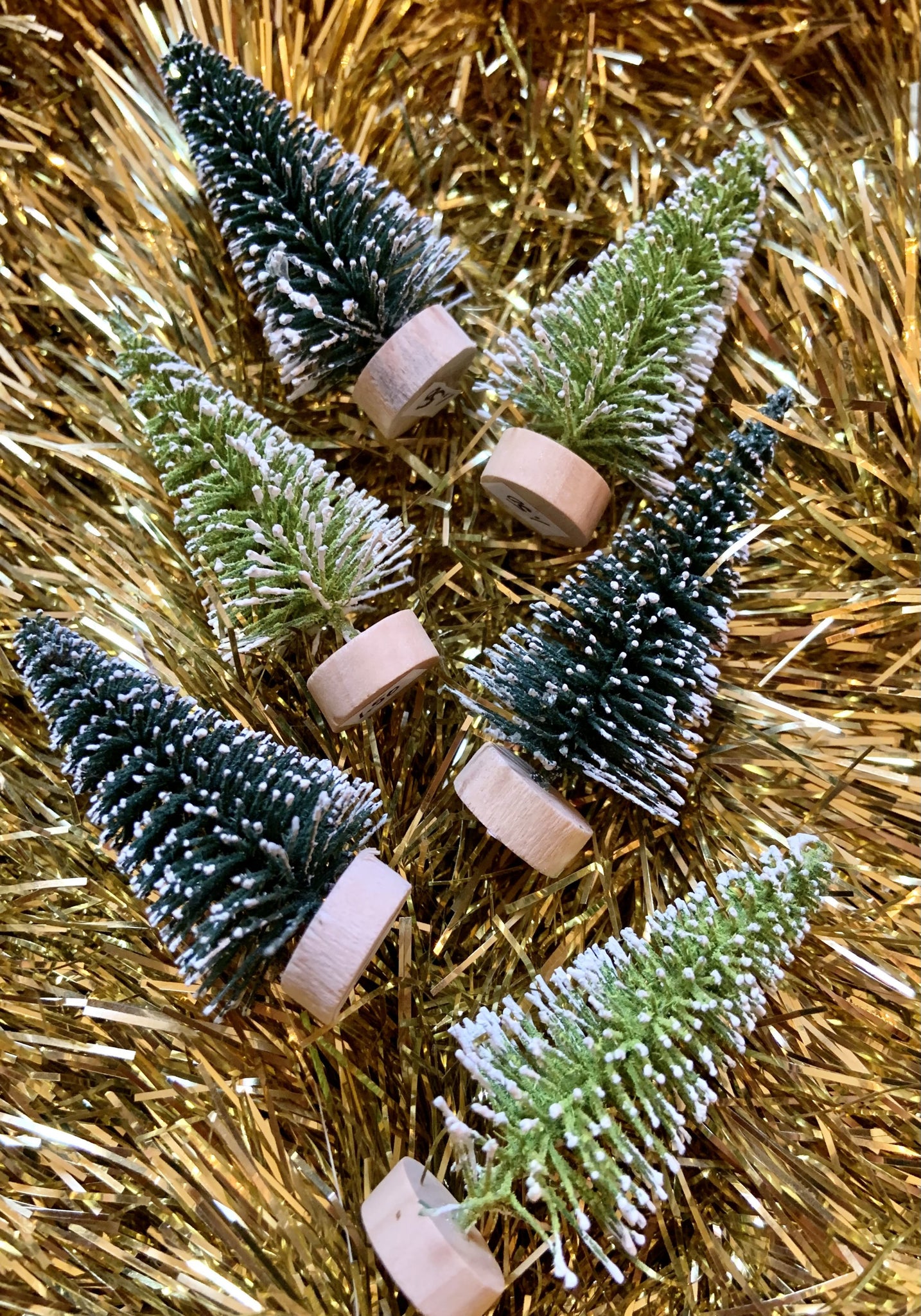 Set of Six Tiny Trees