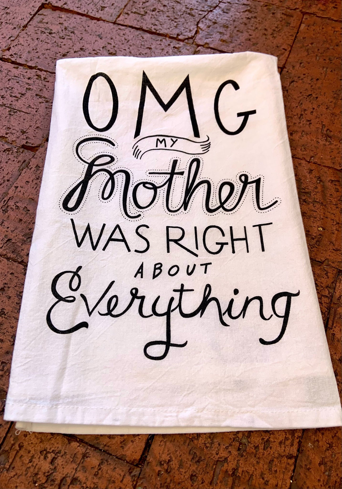 OMG Flour Sack Dish Towel