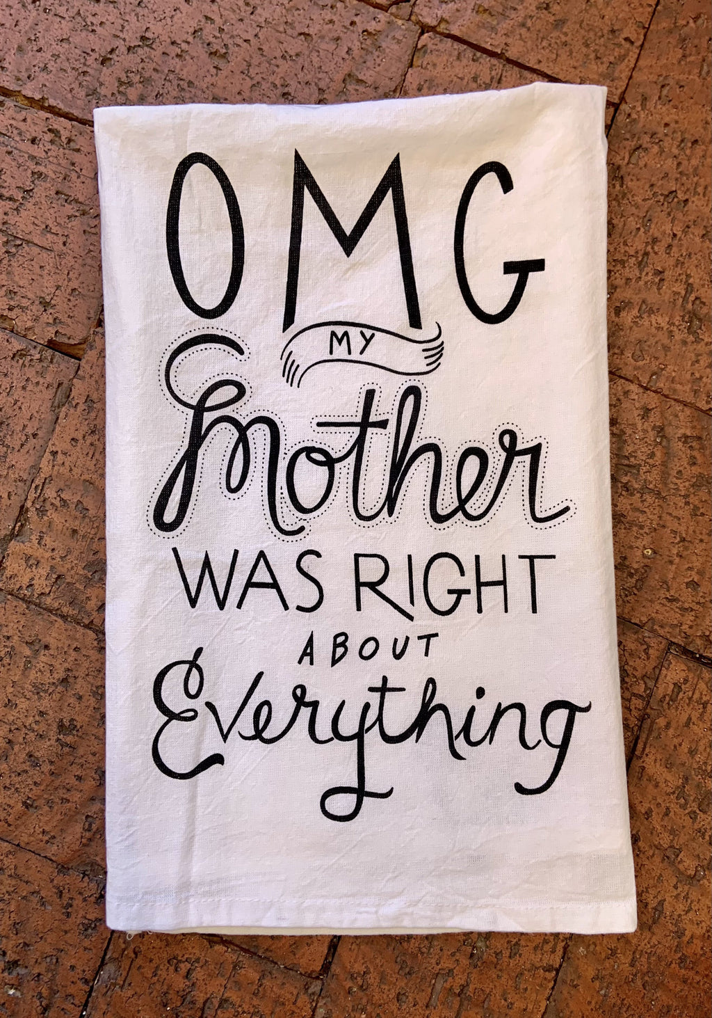 OMG Flour Sack Dish Towel