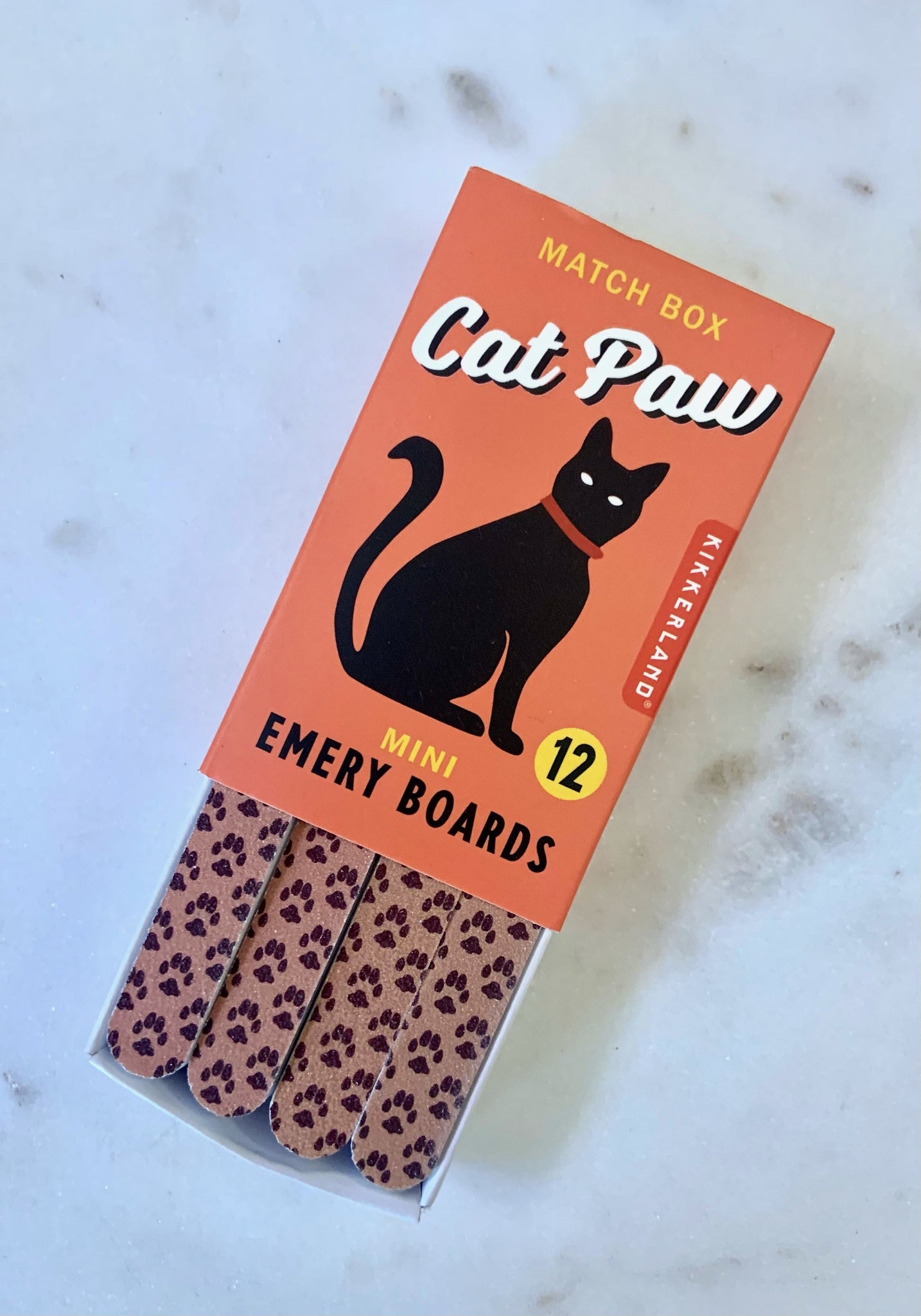 Kikkerland Cat Paw Match Box Emery Boards