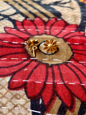 Golden Daisy Studs