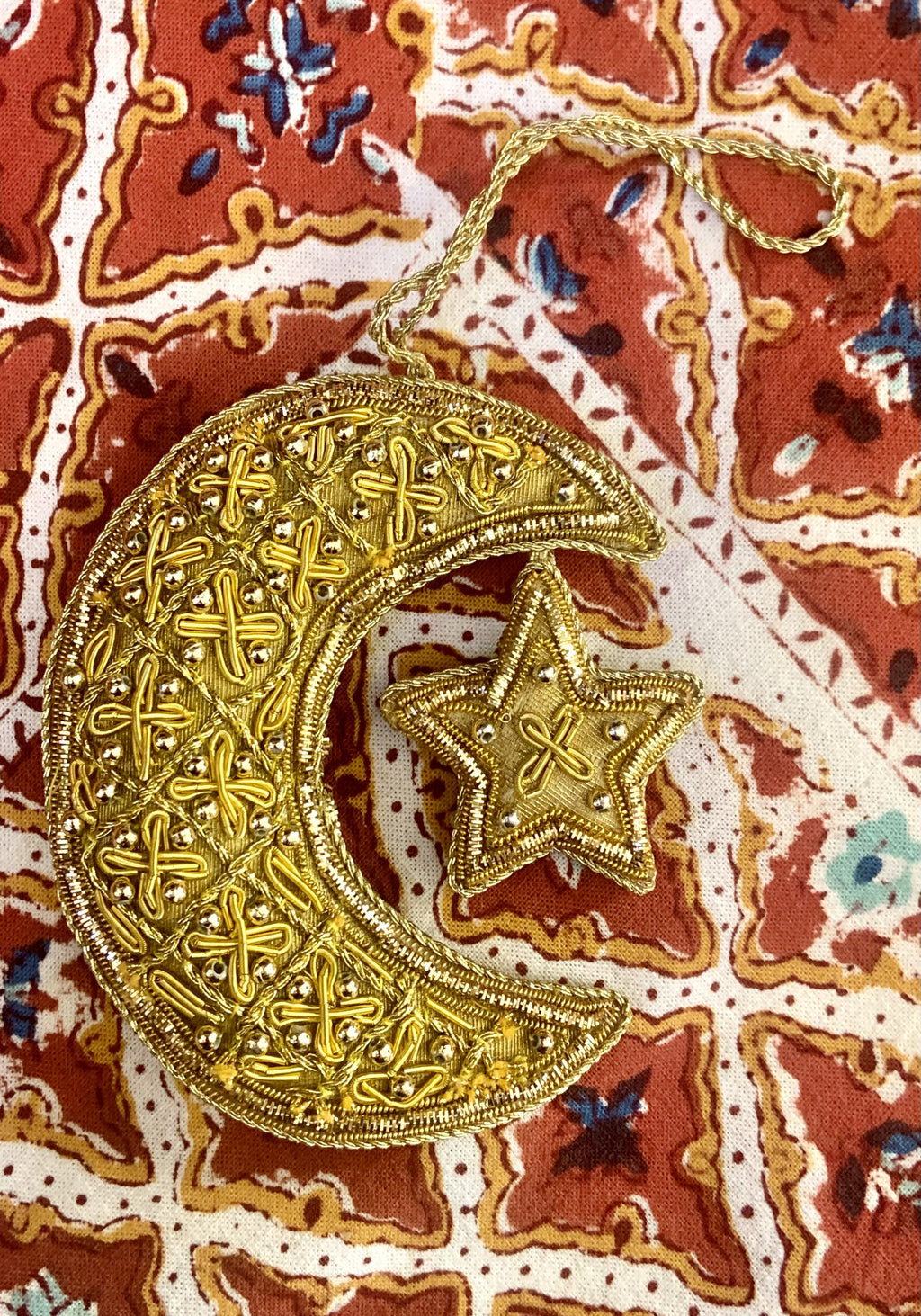 Moon and Star Ornament