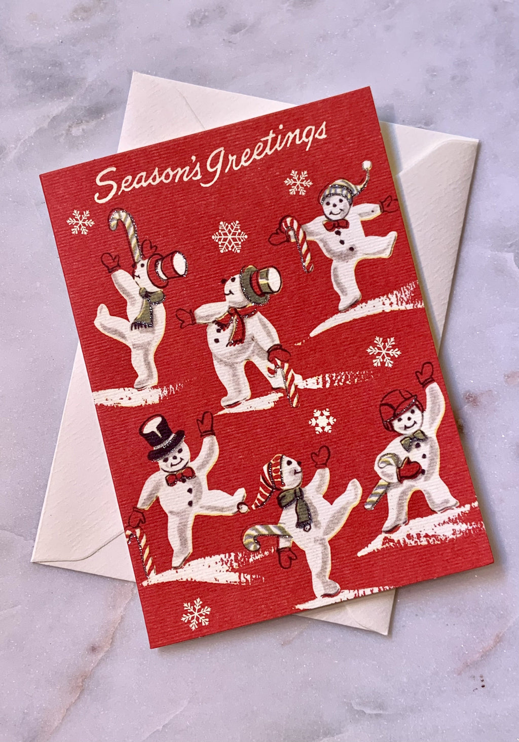 Dancing Snowmen Card