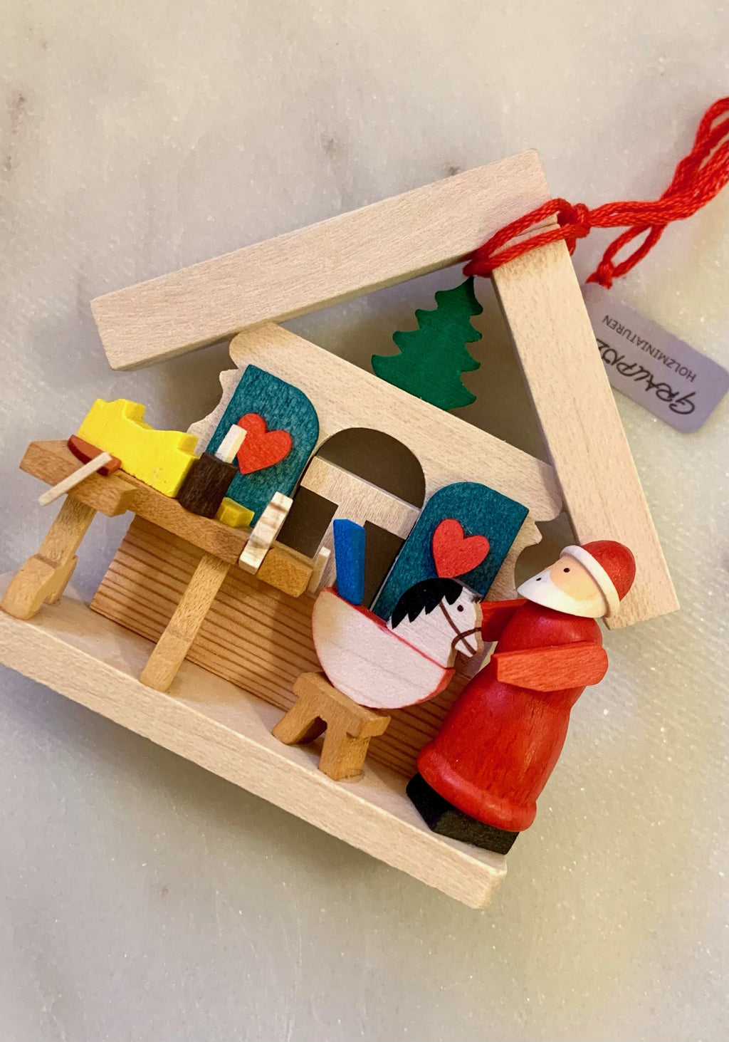 German Santa's Workshop Ornament