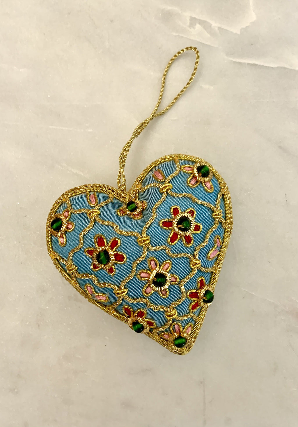 Turquoise Hanging Heart