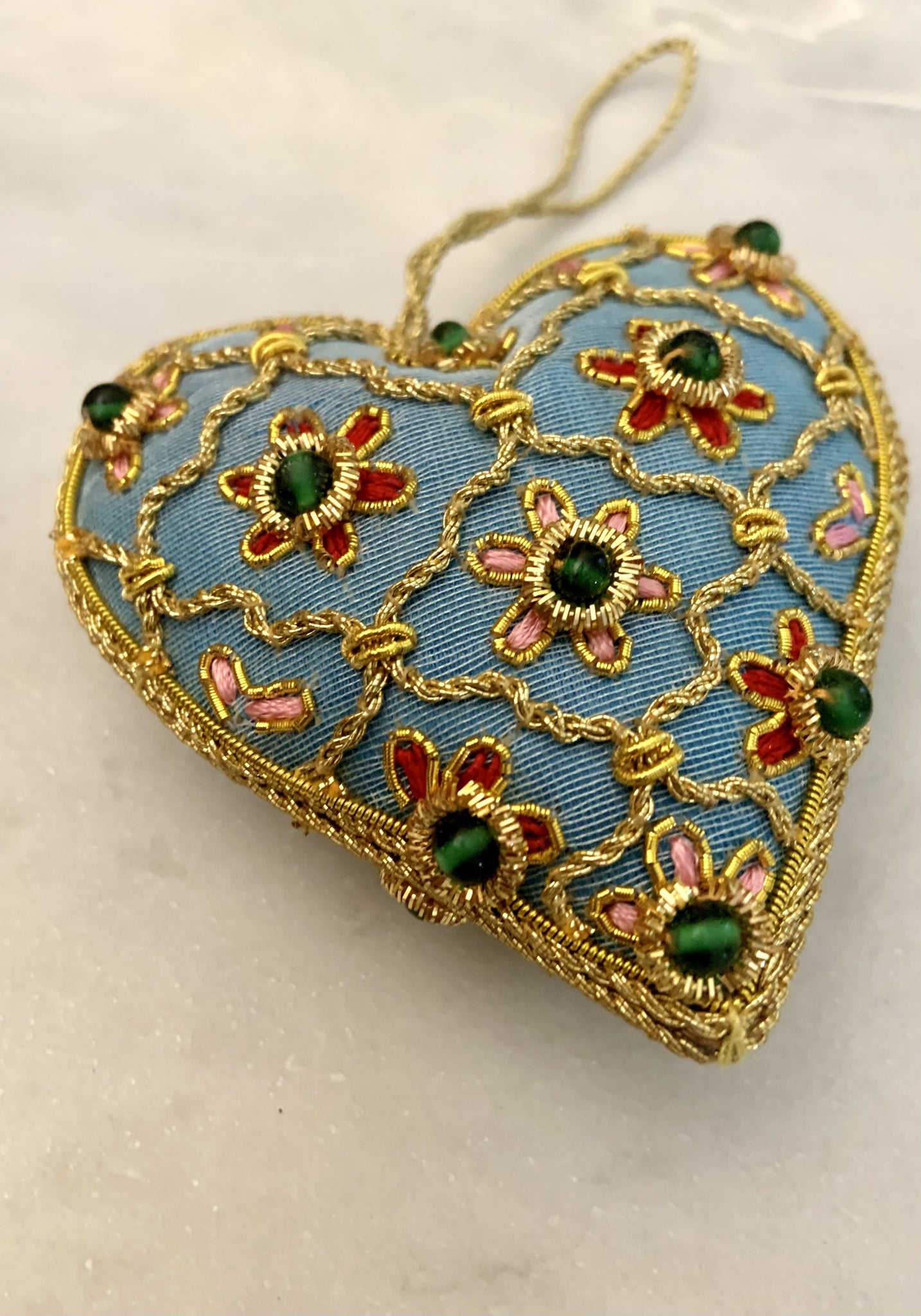 Turquoise Hanging Heart