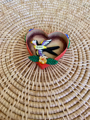 Te Amo Bird in a Heart