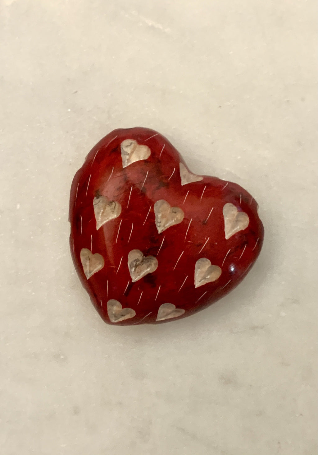 Carved Soapstone Heart