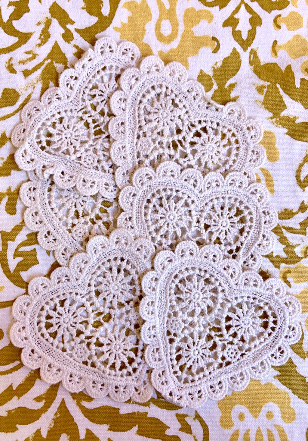 Set of Lace Hearts