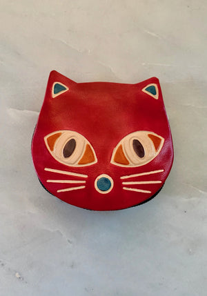 Visit the Hide & Drink Store Hide & Drink, Leather Cat Wallet, Coin  Organizer India | Ubuy