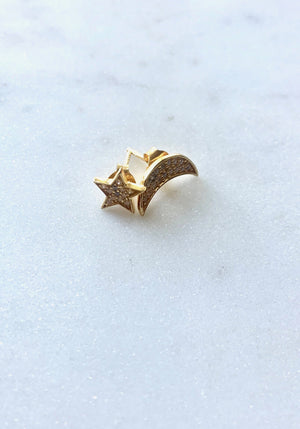 Moon & Star Studs