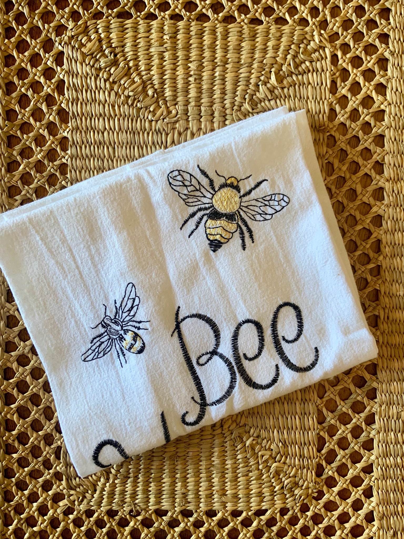 Bee Happy Dish Towel