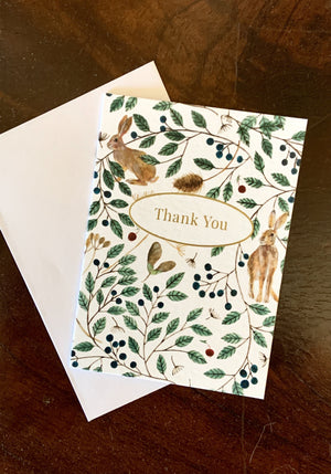 Rabbit Rabbit Thank You Card