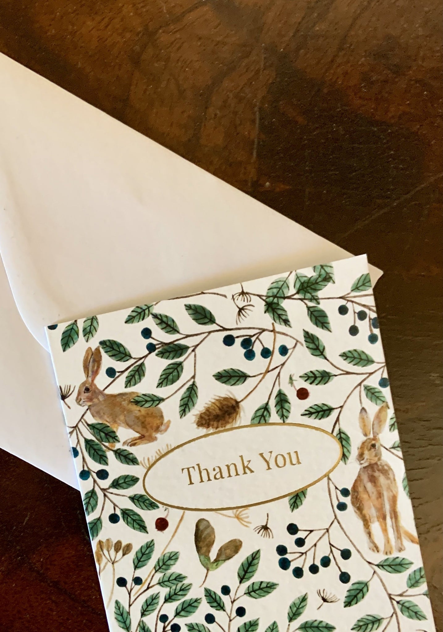 Rabbit Rabbit Thank You Card