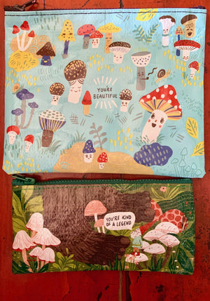 Mushroom & Gnome Pouch Set