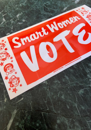 Smart Women Vote Bumper Sticker