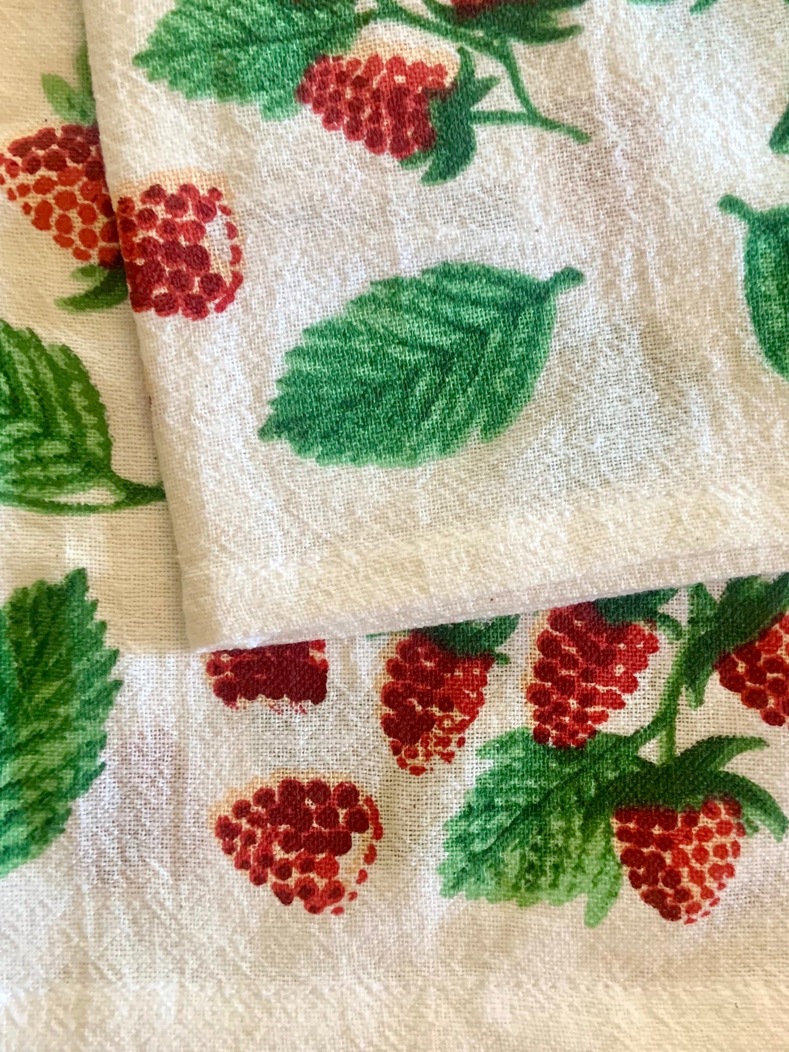 Raspberry Tea Towel