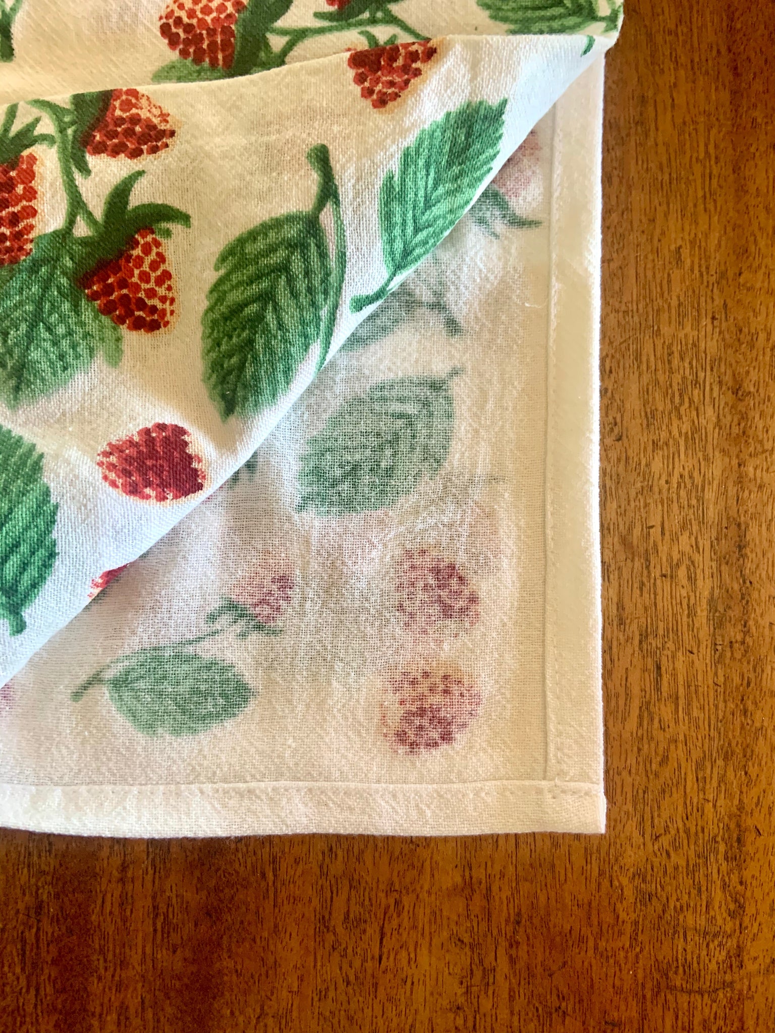 Raspberry Tea Towel