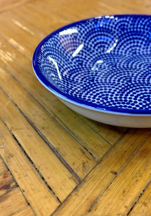 Blue and White Condiment Dish
