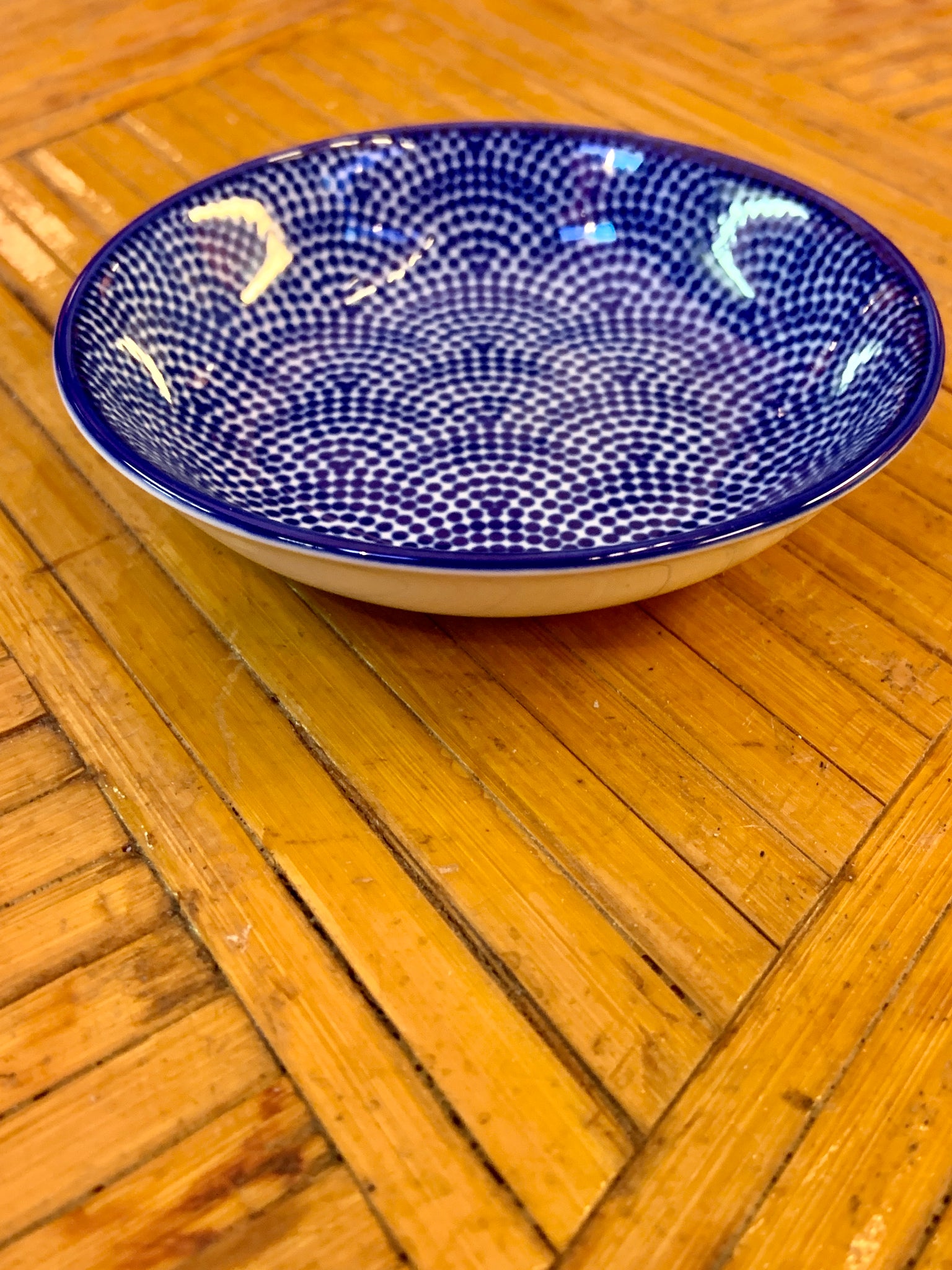 Blue and White Condiment Dish