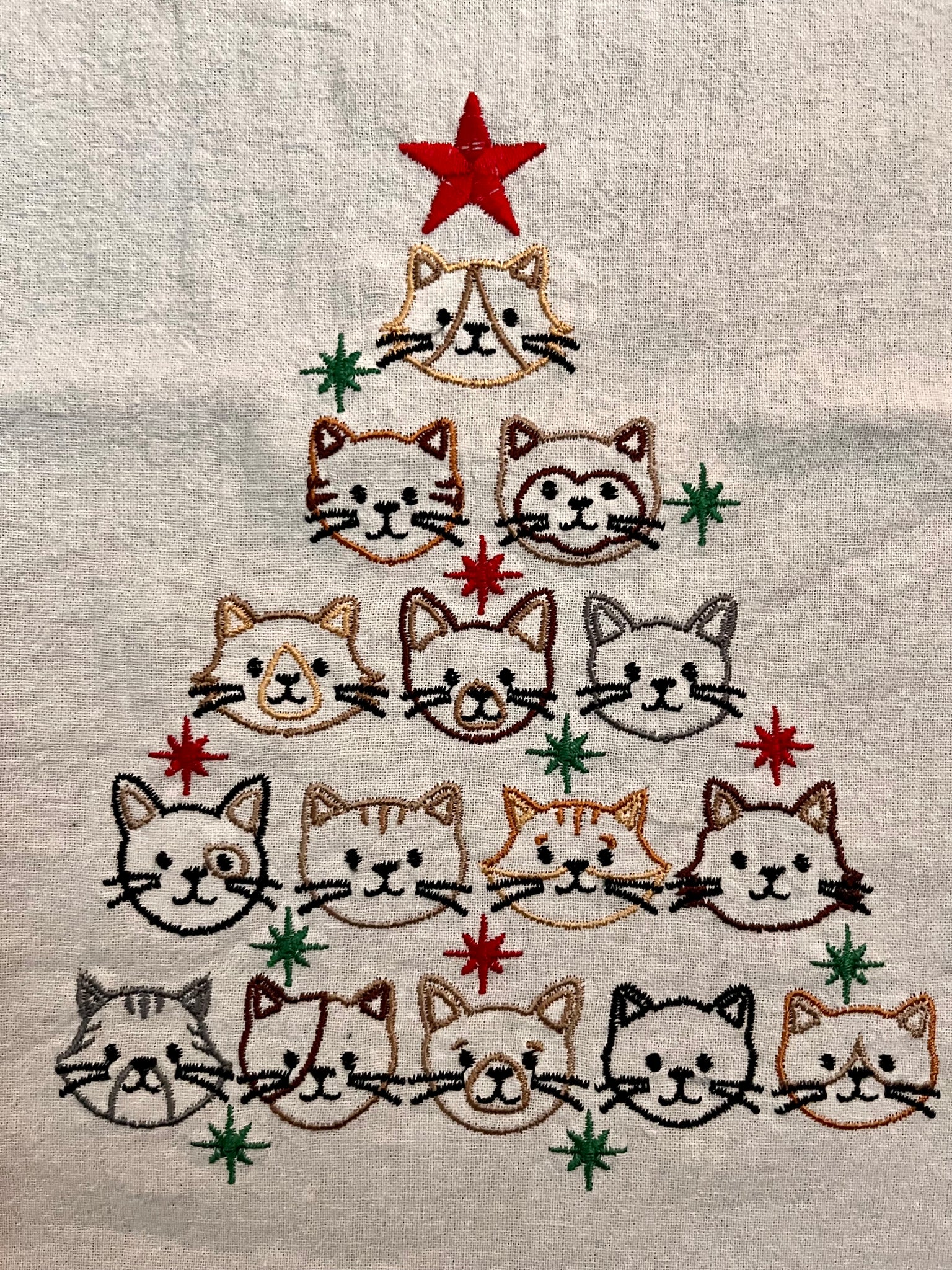 Tree of Cats Tea Towel