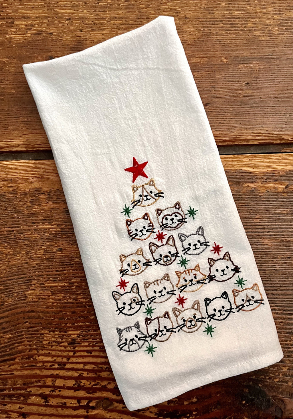 Tree of Cats Tea Towel