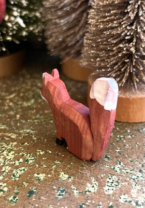 Miniature Carved Fox
