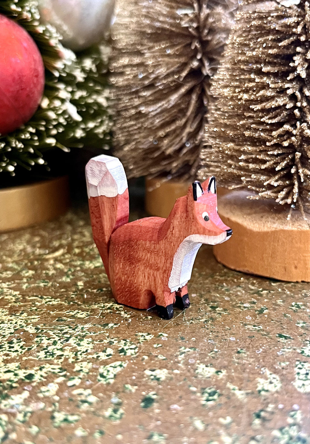 Miniature Carved Fox