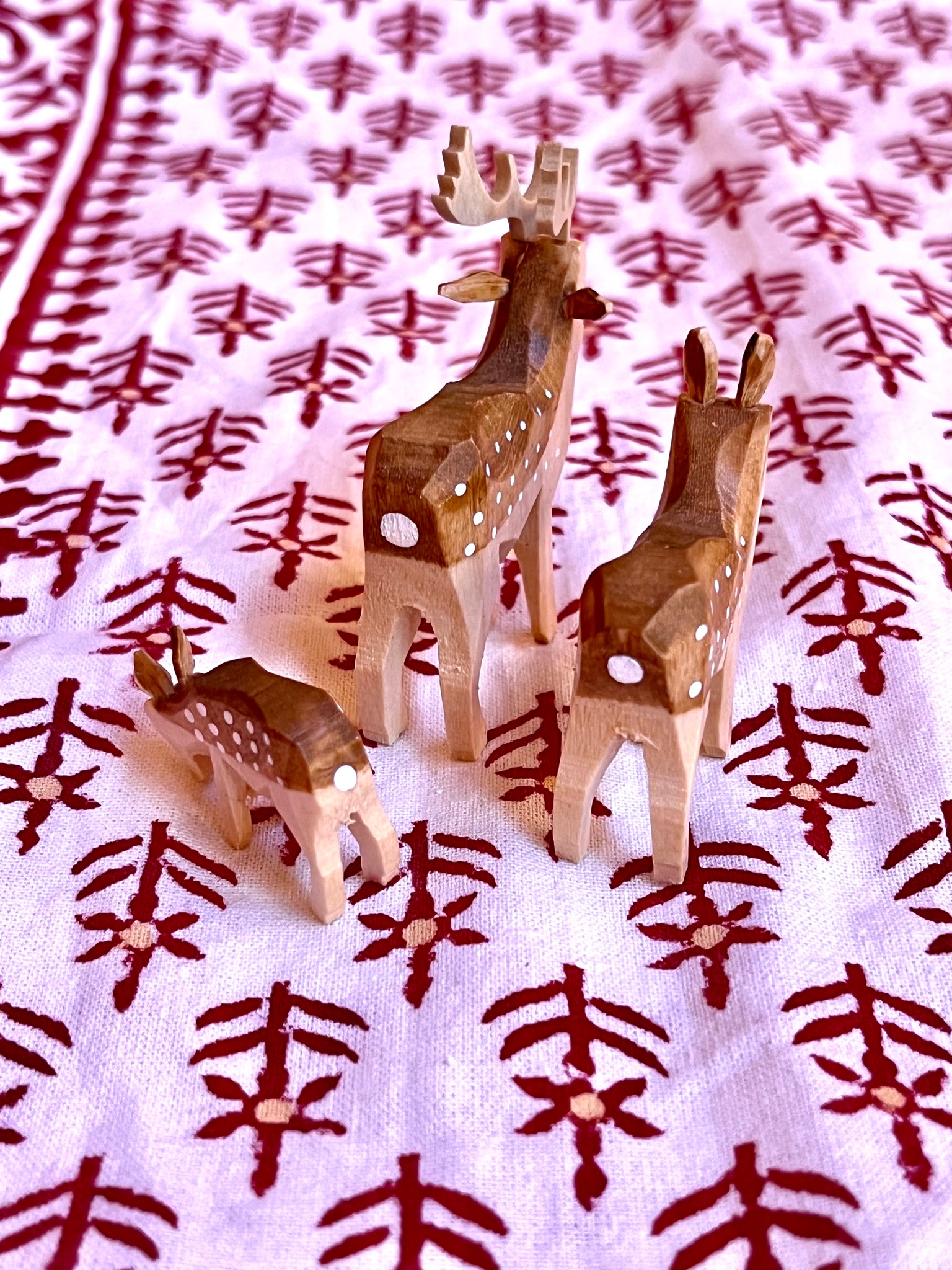 Miniature Reindeer Family